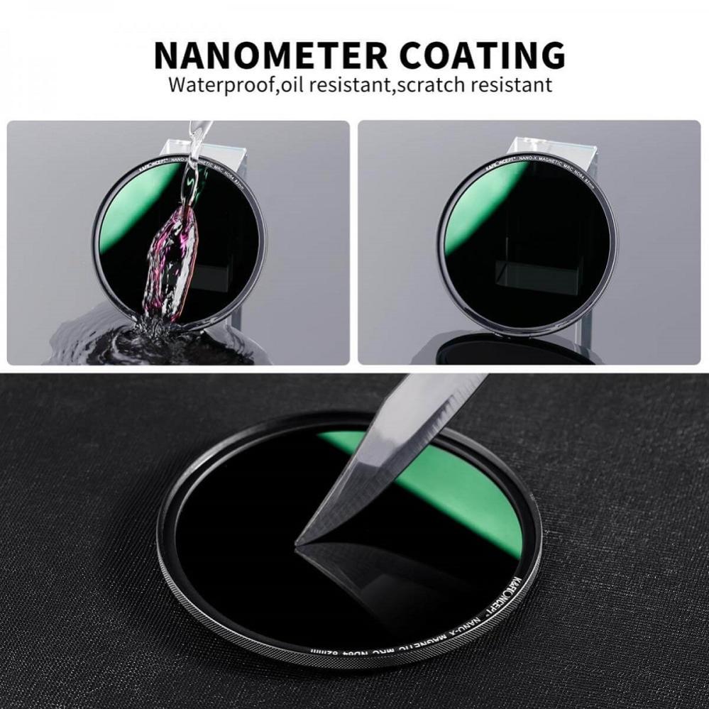 K&F Concept K&F Concept Magnetisk ND-filter ND64 med adapterring & magnetlokk