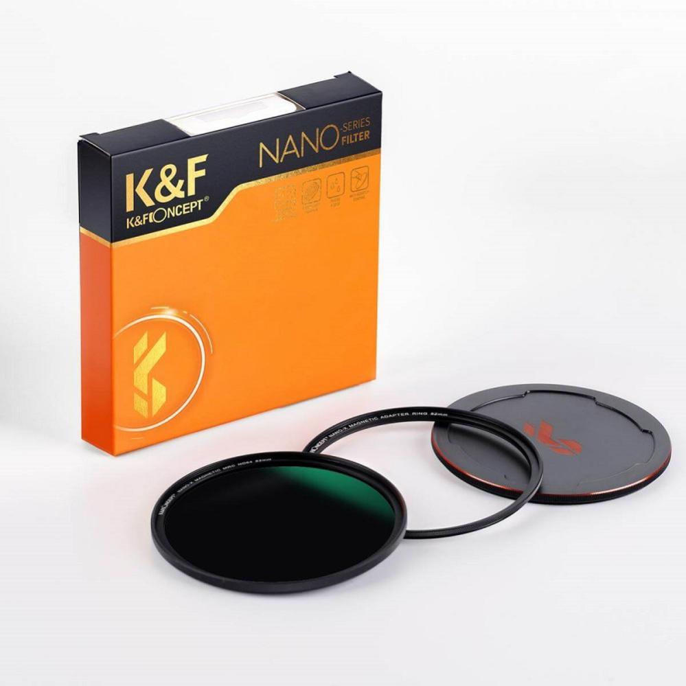 K&F Concept K&F Concept Magnetisk ND-filter ND64 med adapterring & magnetlokk