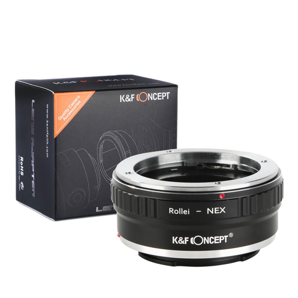 K&F Concept K&F Objektivadapter till Rollei QBM objektiv for Sony E kamerahus