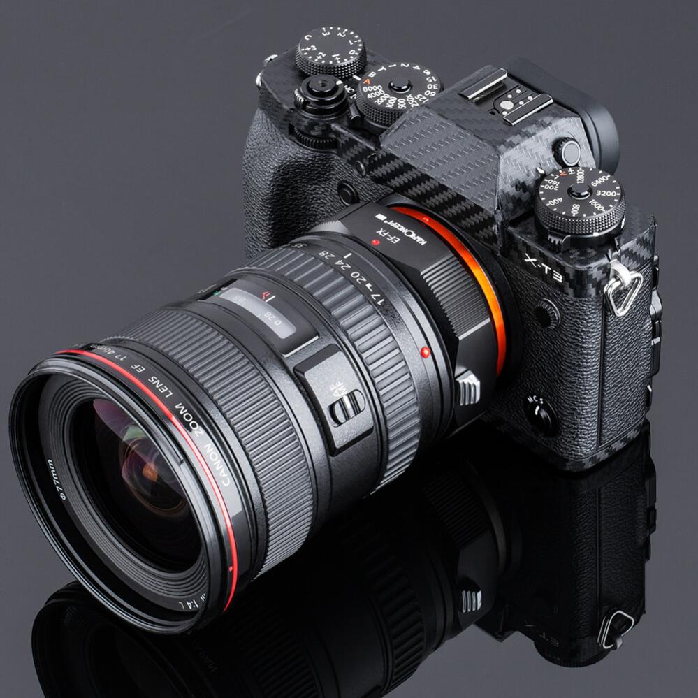 K&F Concept K&F Objektivadapter v2 for Canon EF/EF-S objektiv for Fujifilm X kamerahus