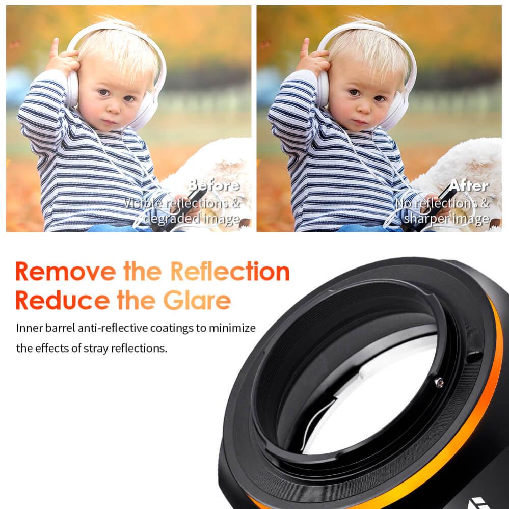 K&F Concept K&F Objektivadapter v2 for Canon EF/EF-S objektiv for Fujifilm X kamerahus