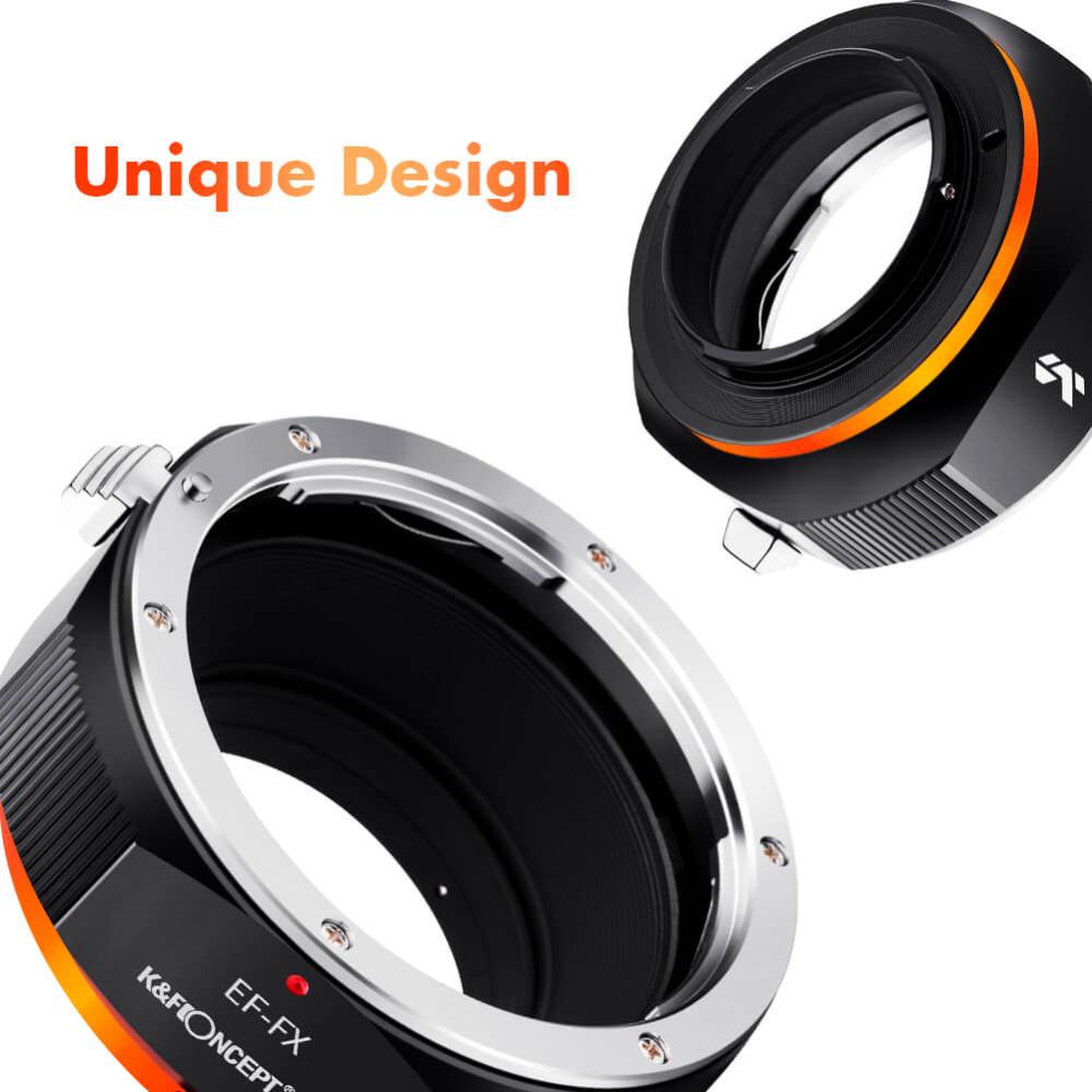 K&F Concept K&F Objektivadapter v2 for Canon EF/EF-S objektiv for Fujifilm X kamerahus