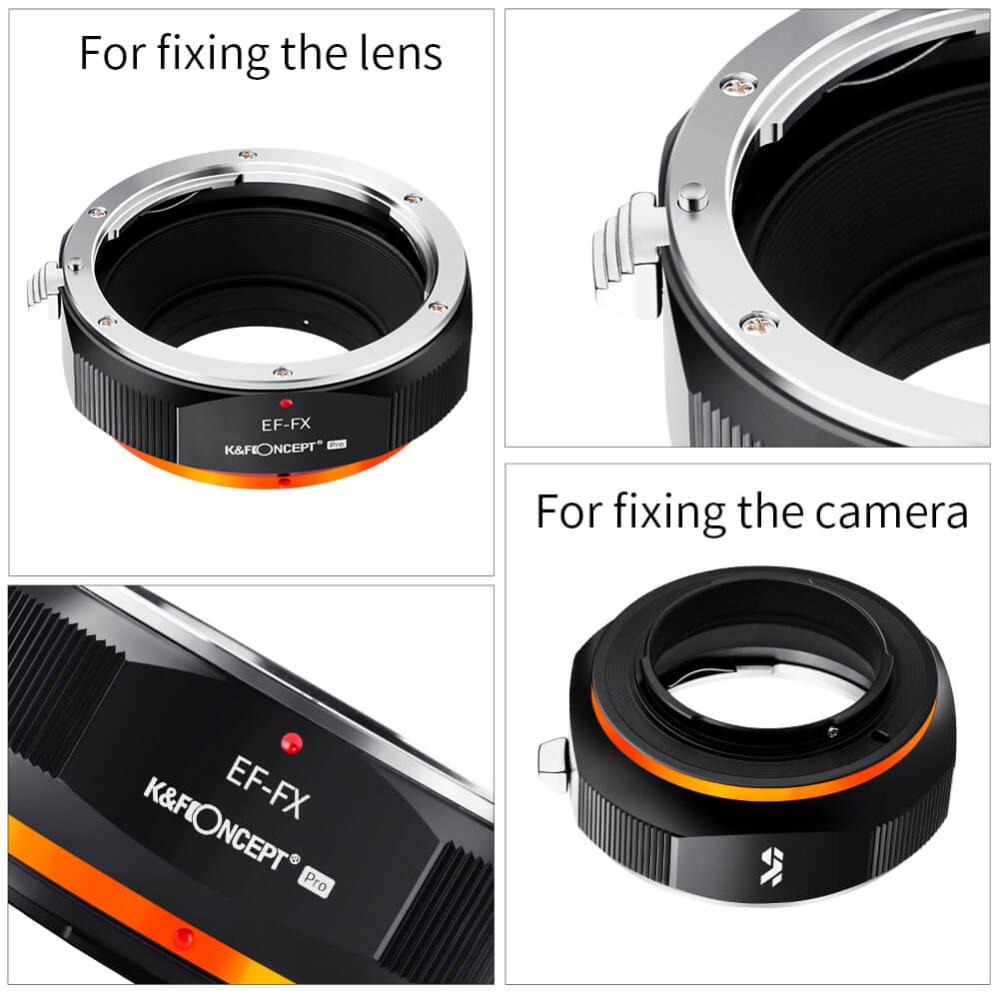 K&F Concept K&F Objektivadapter v2 for Canon EF/EF-S objektiv for Fujifilm X kamerahus