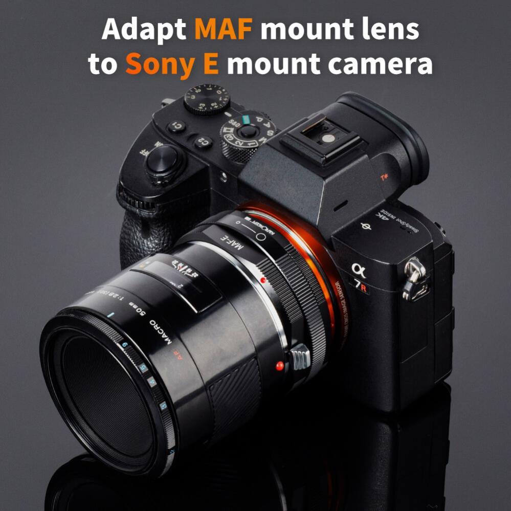 K&F Concept K&F Concept Objektivadapter v2 till Minolta AF objektiv for Sony E kamerahus