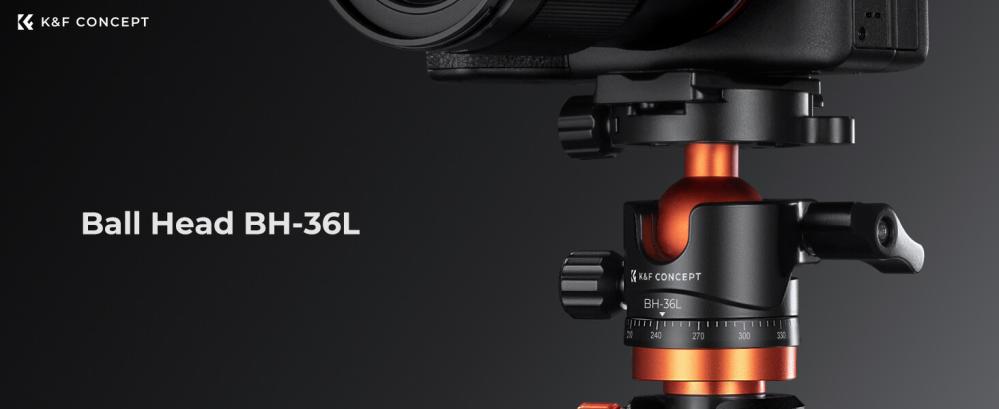 K&F Concept K&F Concept kulehode med panoramaindeksering for kamerastativ 16kg