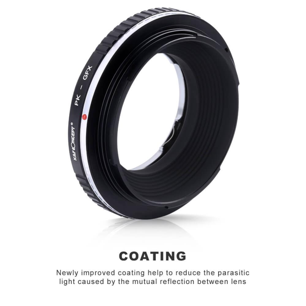 K&F Concept K&F Concept Objektivadapter for Pentax K objektiv for Fujifilm GFX kamerahus