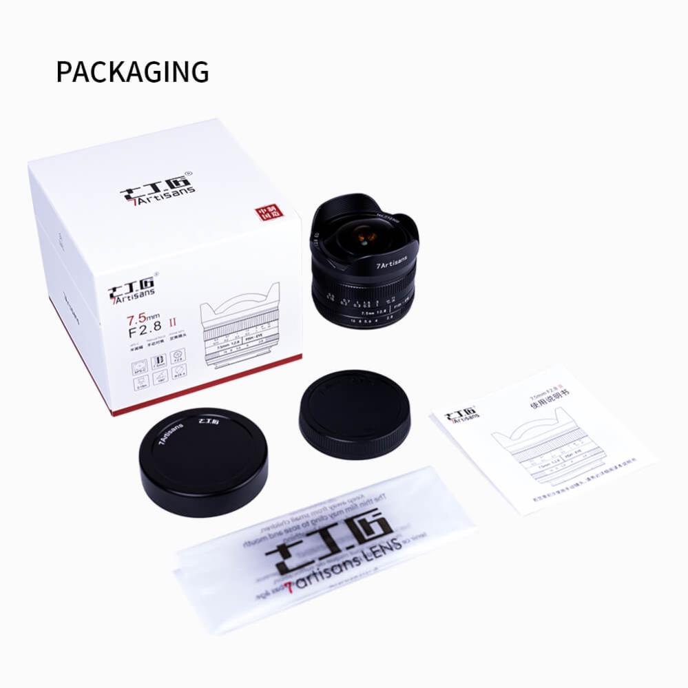 7Artisans 7Artisans 7.5mm f/2.8 II Fisheye-objektiv for Canon EOS R