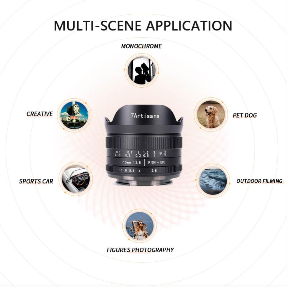 7Artisans 7Artisans 7.5mm f/2.8 II Fisheye-objektiv for Canon EOS R