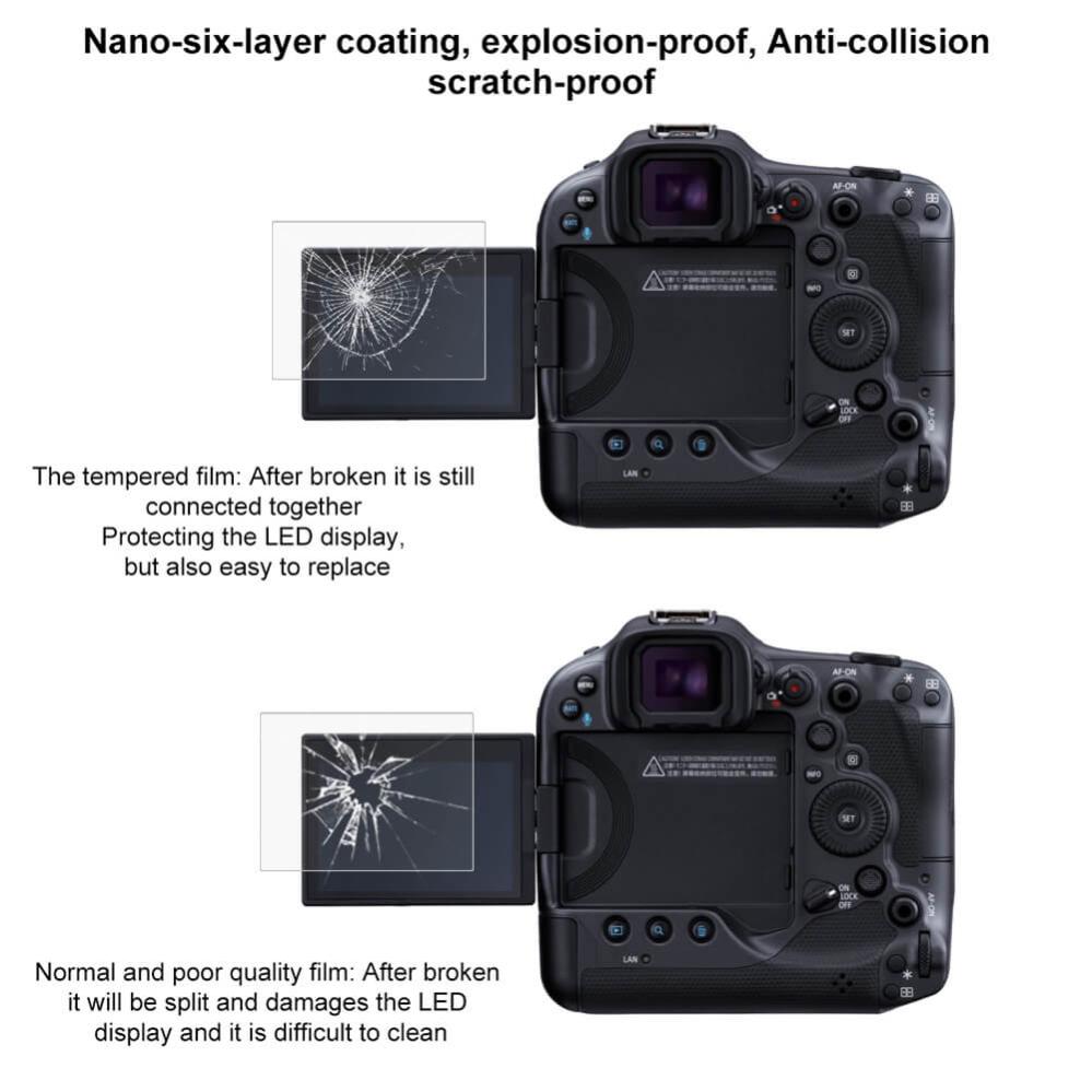 Unbranded Skjermbeskytter for Canon EOS R3 av härdat glas 9H