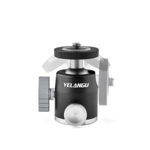 YELANGU YELANGU LW-A01 Liten kulehode av metall for mobilholder eller mindre kamera