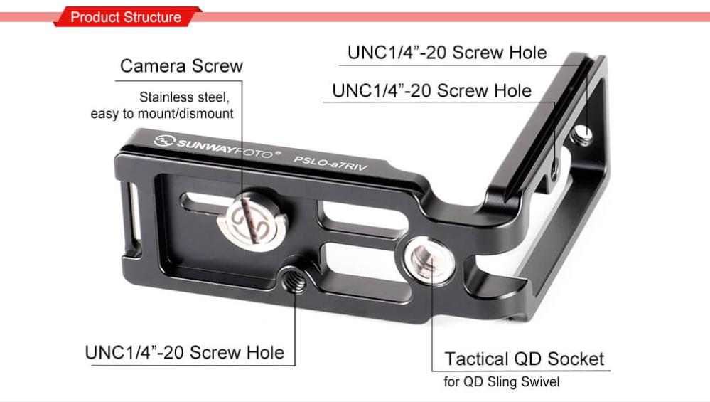 Sunwayfoto Sunwayfoto l-bracket for Sonyy A7R iv & A9II med qd-uttag