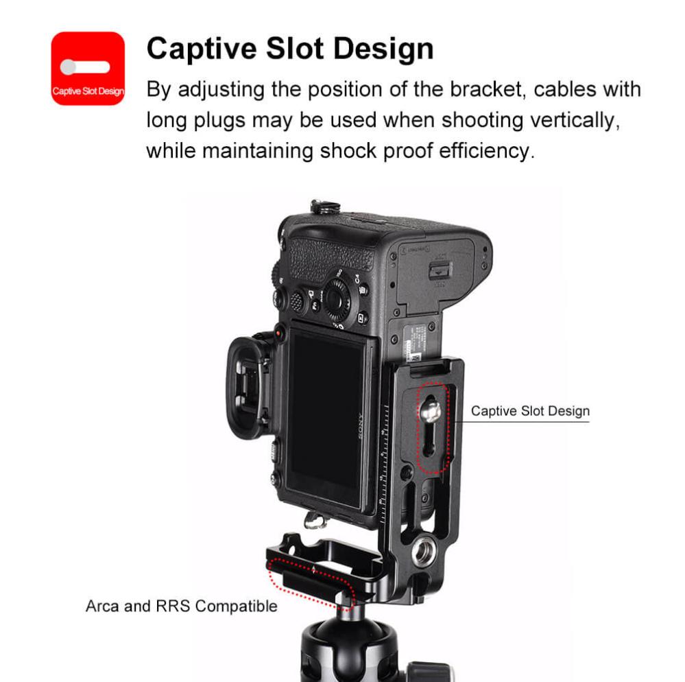 Sunwayfoto Sunwayfoto l-bracket for Sonyy A7R iv & A9II med qd-uttag