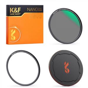 K&F Concept K&F Concept Magnetisk ND-filter ND8 med adapterring & magnetlokk