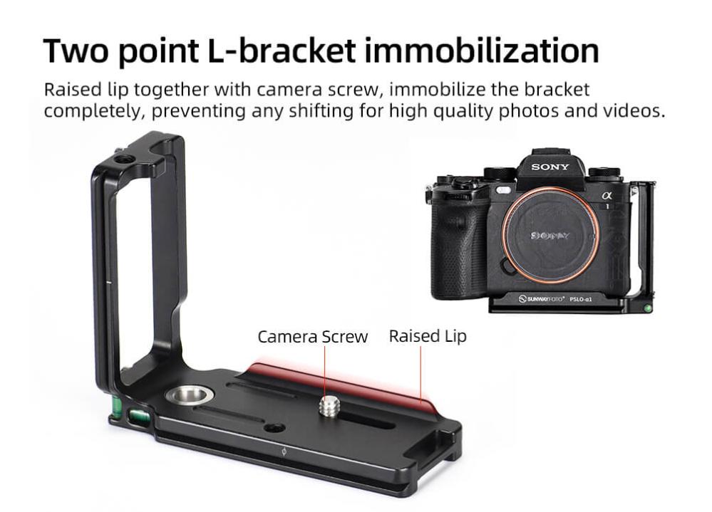 Sunwayfoto Sunwayfoto l-bracket for Sonyy a1 med qd-uttag