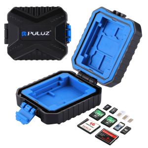 Puluz Puluz Minnekortetui for 3xSIM + 2xQD + 2xCF + 2xTF + 2xSD
