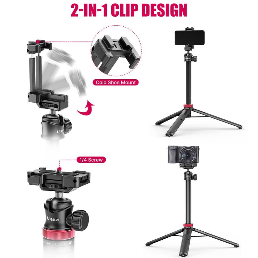 Ulanzi Ulanzi Stativ & selfiestang 109cm 2-i-1-paket for kamera och mobil
