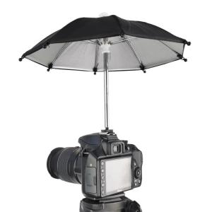 Unbranded Paraply av mini-modell som skyddar kameran mot regn blixtskofästke