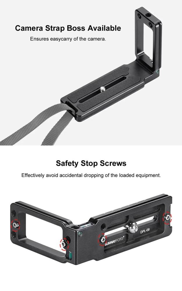 Sunwayfoto Sunwayfoto l-bracket universal modell arca for systemkameraer - kartong saknas