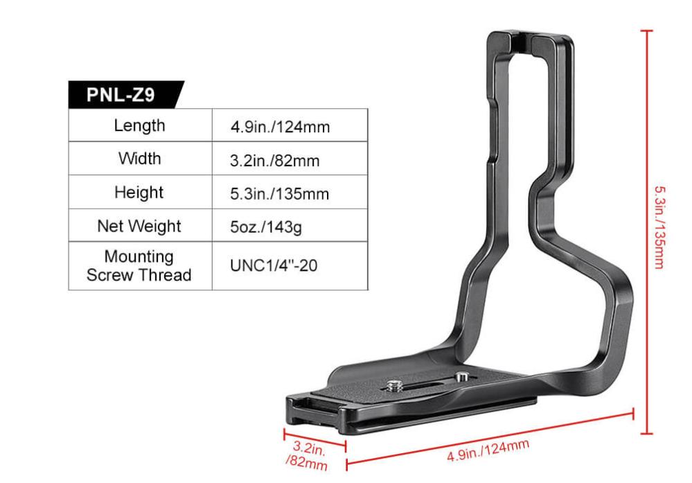 Sunwayfoto Sunwayfoto l-bracket for Nikon Z9
