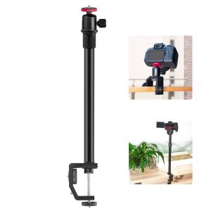 Puluz Puluz Bordsstativ 33-60cm med C-klämma & kulehode