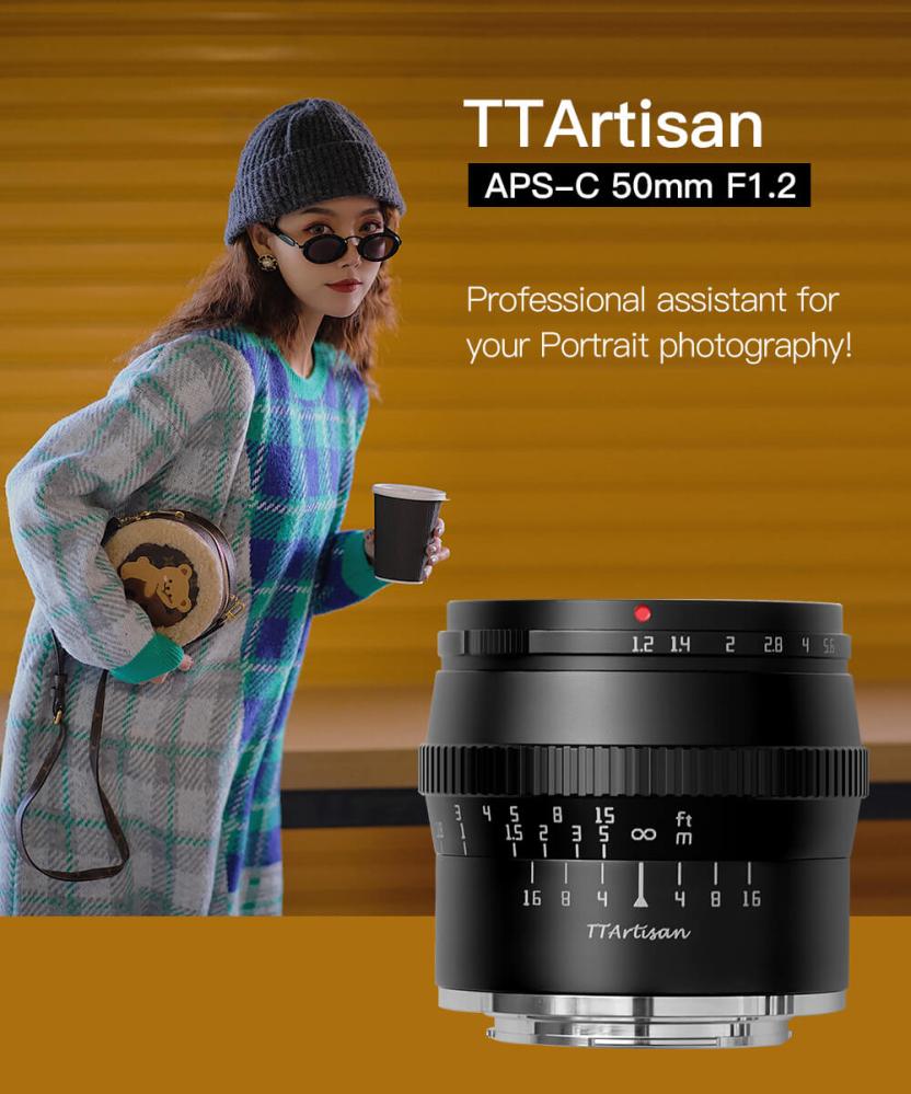 TTArtisan TTArtisan 50mm f/1.2 objektiv APS-C for Canon EOS M