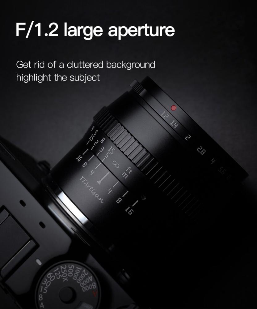 TTArtisan TTArtisan 50mm f/1.2 objektiv APS-C for Canon EOS M