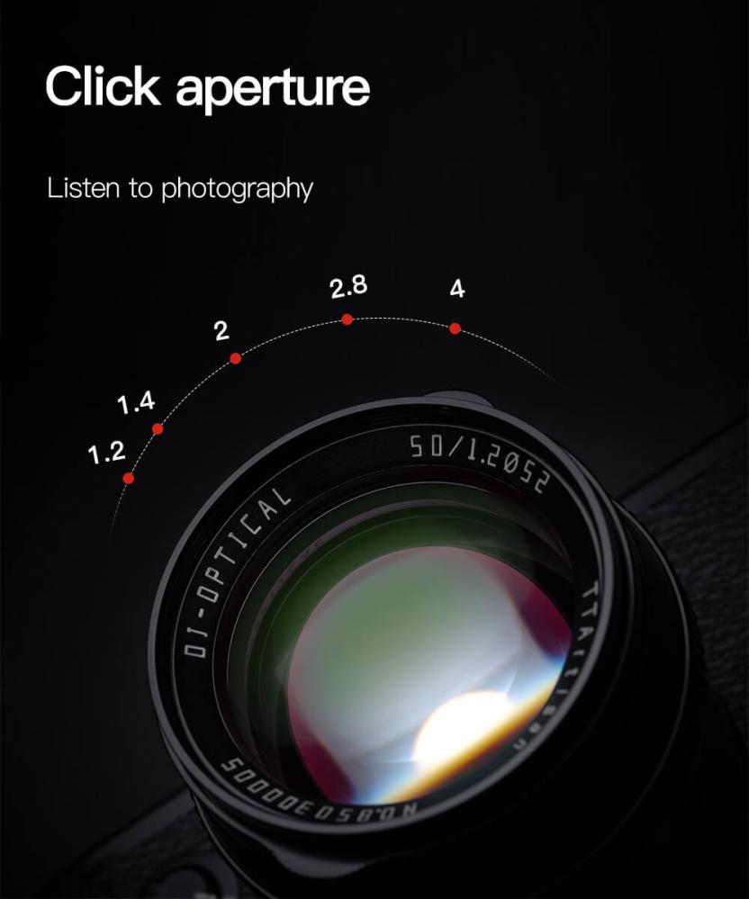 TTArtisan TTArtisan 50mm f/1.2 objektiv APS-C for Canon EOS M