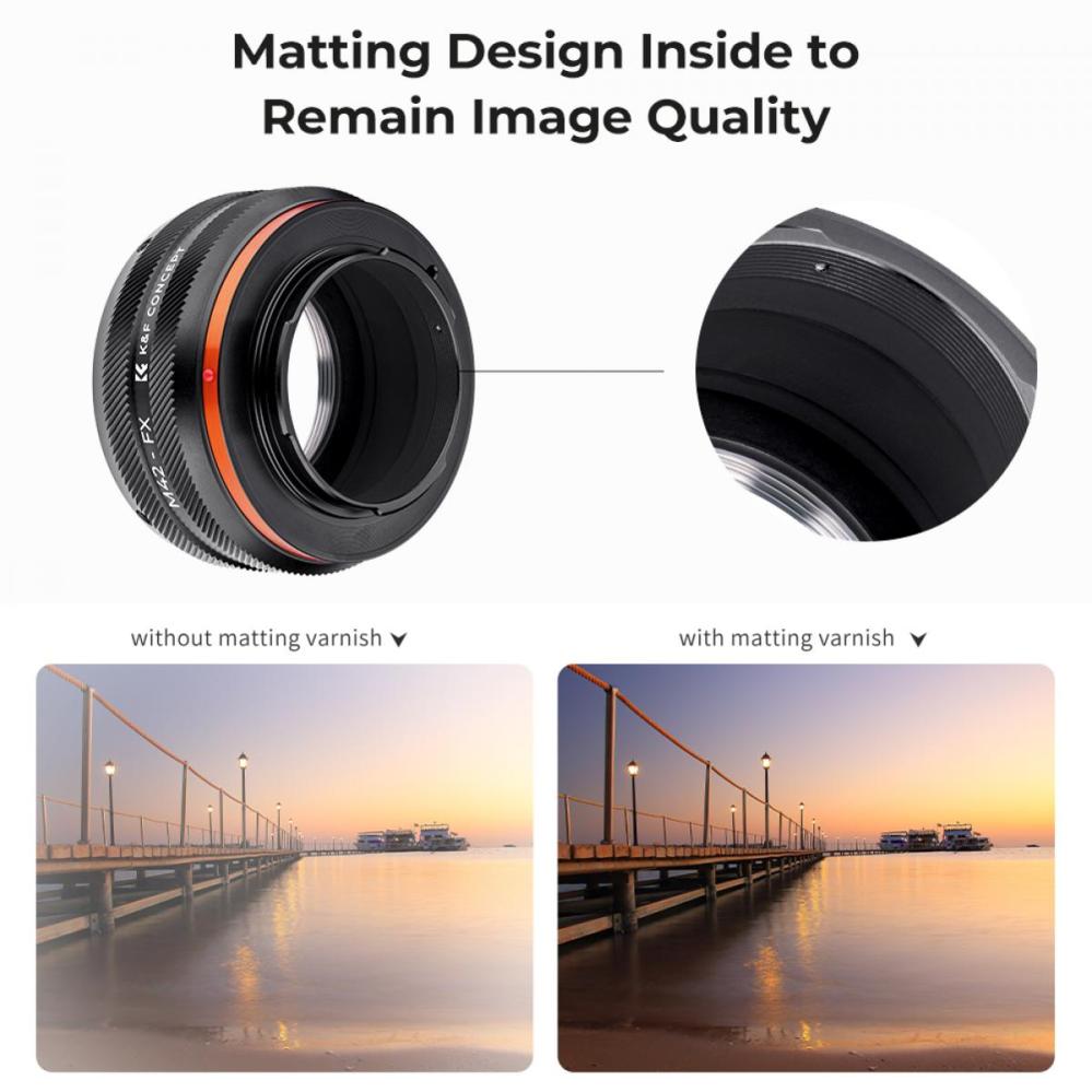 K&F Concept K&F Concept Objektivadapter IV Pro for M42-objektiv for Fujifilm X