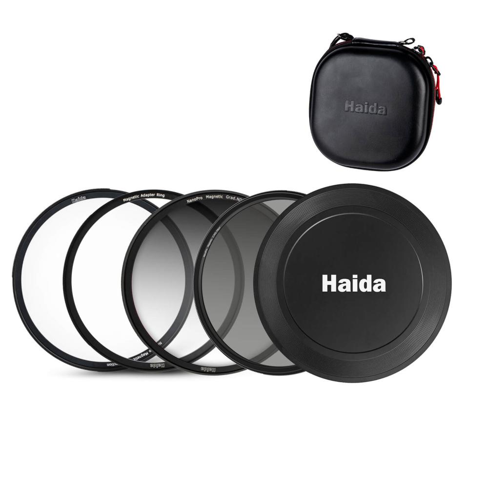 Haida Haida NanoPro 77mm Magnetisk Filterpakke GND8 CPL UV & filterveske