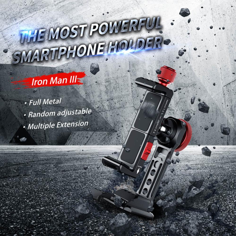 Ulanzi Ulanzi Mobilholder / mobilstativ med fot Ironman III med Arca Swiss design
