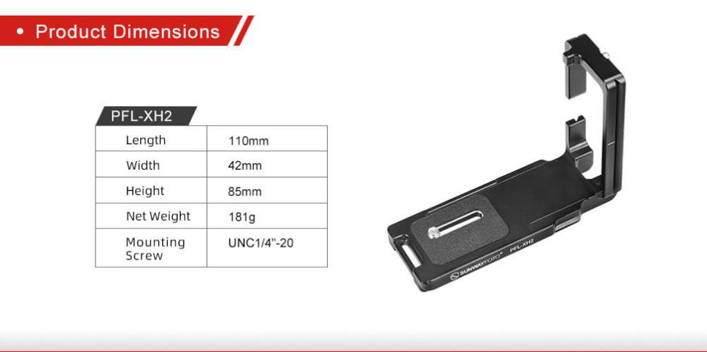 Sunwayfoto Sunwayfoto l-bracket for Fujifilm x-h2/X-H2s