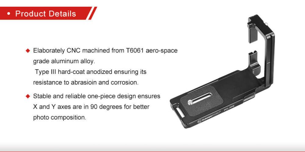 Sunwayfoto Sunwayfoto l-bracket for Fujifilm x-h2/X-H2s