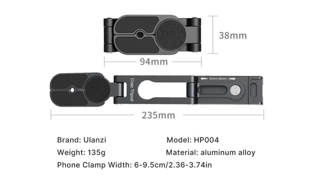 Ulanzi Ulanzi hp004 mobilhållare av metall i krabbdesign