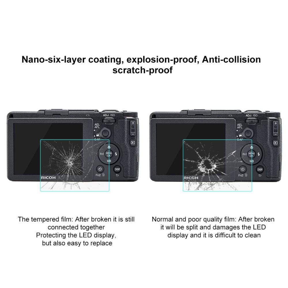 Puluz Puluz Skjermbeskytter 9H for Ricoh GR II av herdet glass