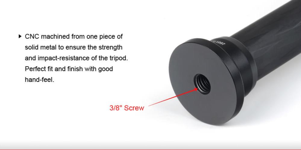 Sunwayfoto Ulanzi Stativforlengelse 35cm karbonfiber