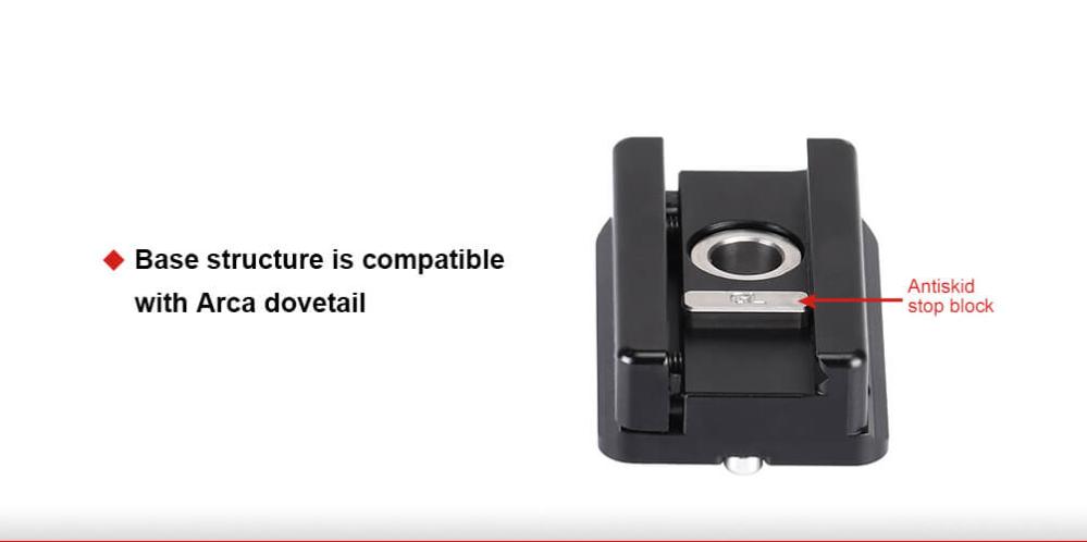Sunwayfoto Sunwayfoto np-60 Nato Picatinny adapter till Arca Swiss