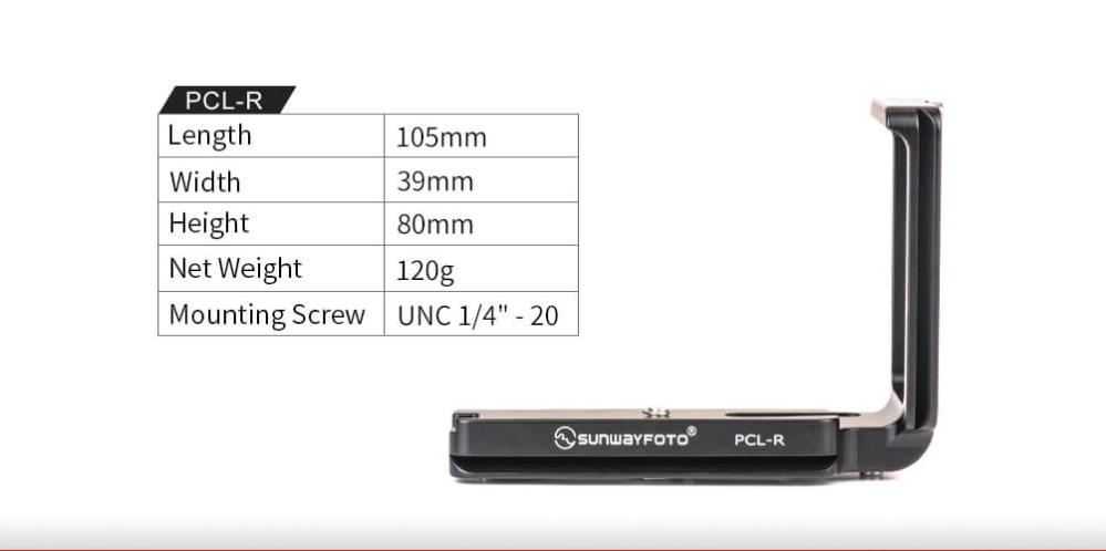Sunwayfoto Sunwayfoto l-bracket for Canon EOS R
