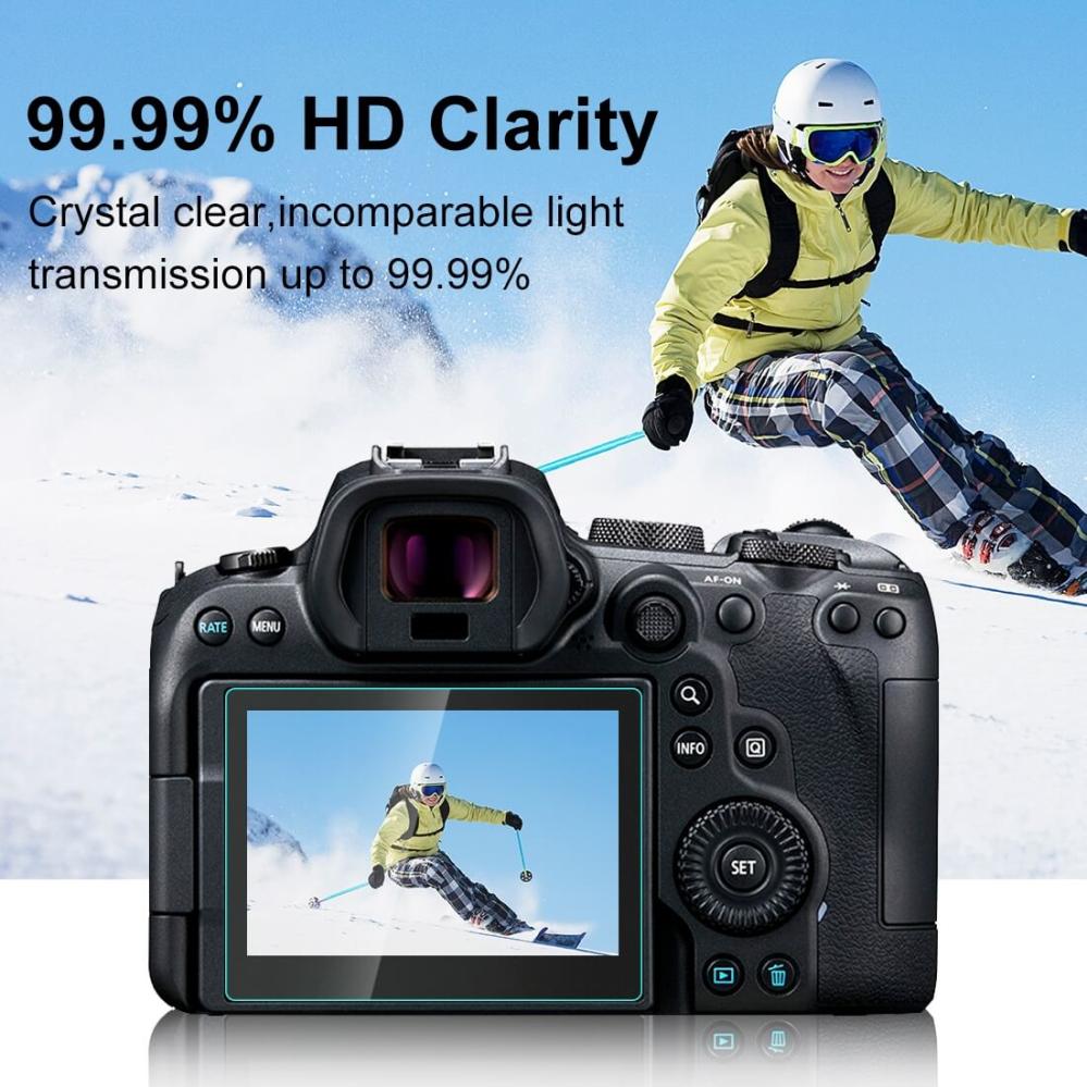 Puluz Puluz Skjermbeskytter for Canon EOS R6 av härdat glas 9H