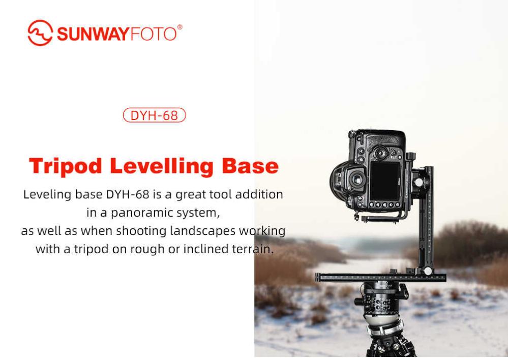Sunwayfoto Sunwayfoto DYH-68 nivelleringshode 15 grader