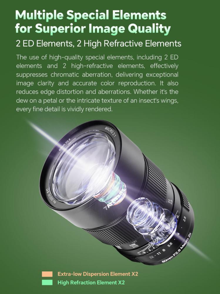 7Artisans 7Artisans 60mm f/2.8 Makroobjektiv 2x Fullformat for Canon EOS R