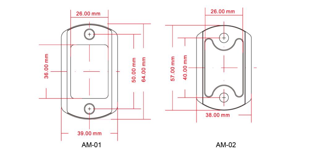 Sunwayfoto Sunwayfoto am-01 platta 64mm arca ettermontering av tillbehör
