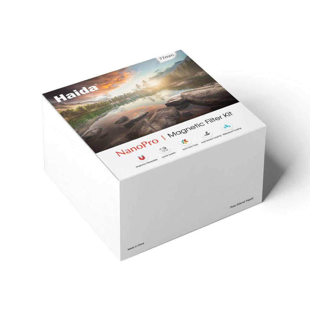 Haida Haida 77–82mm Magnetisk ND-filterpakke ND8 ND64 ND1000 & filterveske