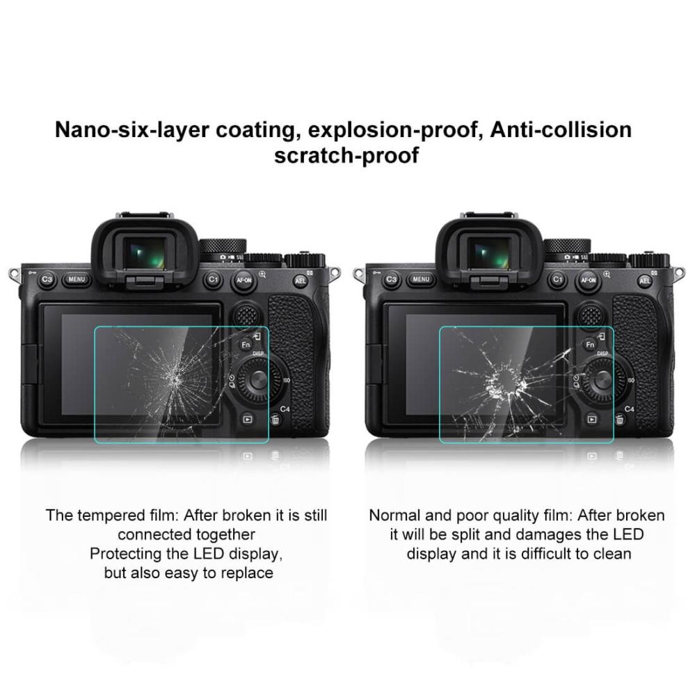 Puluz Puluz Skjermbeskytter herdet glas 9H for Sony Alpha A7/A7 IV/A7 MIV