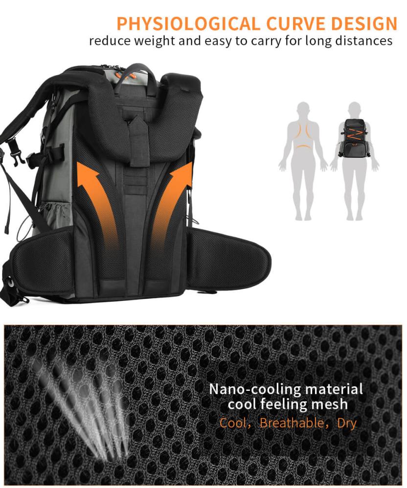 K&F Concept K&f concept kameraryggsekk pro 33 liter med hoftebelte