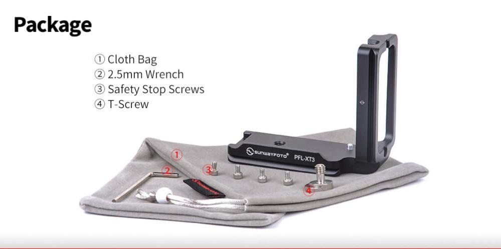 Sunwayfoto Sunwayfoto l-bracket for Fujifilm X-T3