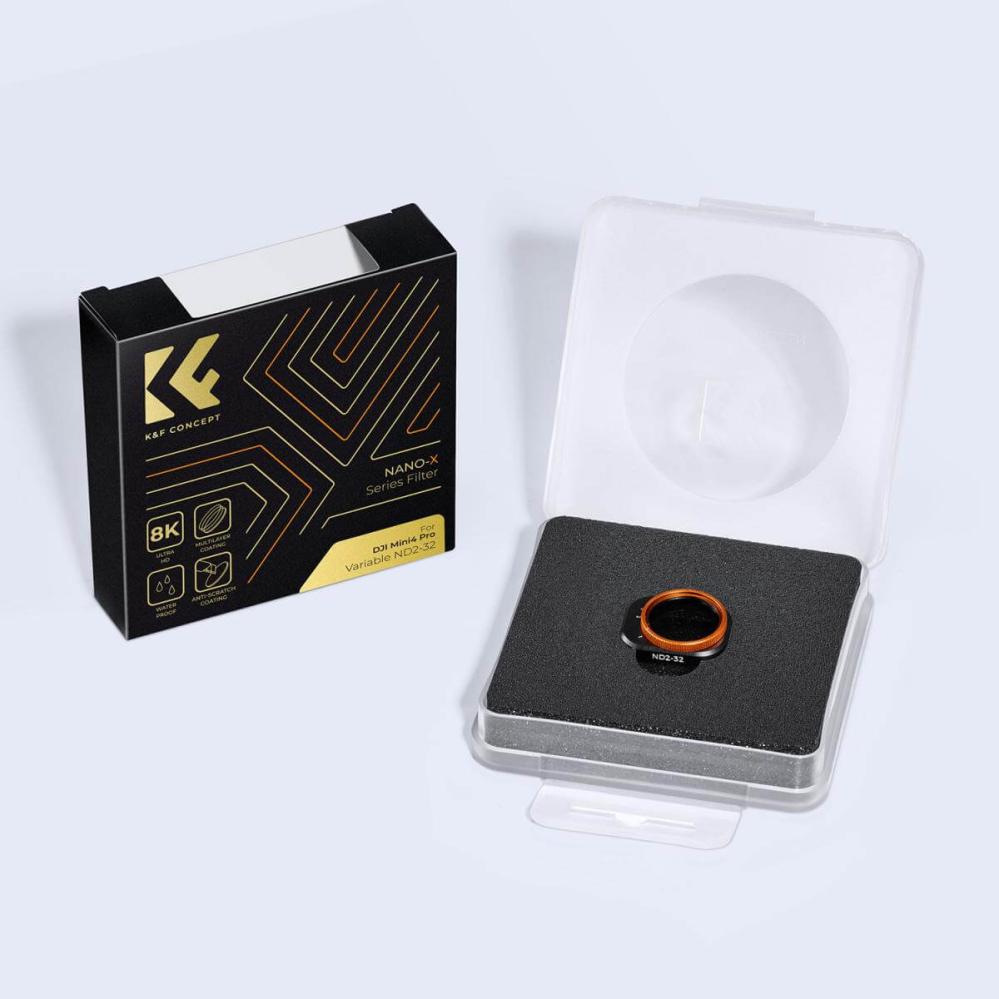 K&F Concept K&F Concept Variabelt ND-filter ND2–ND32 1–5 stopp for DJI Mini 4 Pro