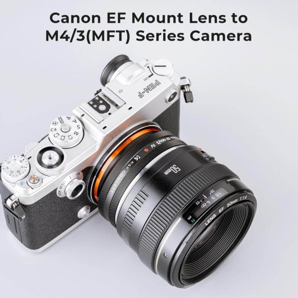 K&F Concept K&F Concept Objektivadapter IV Pro till Canon EF-objektiv for Micro 4/3