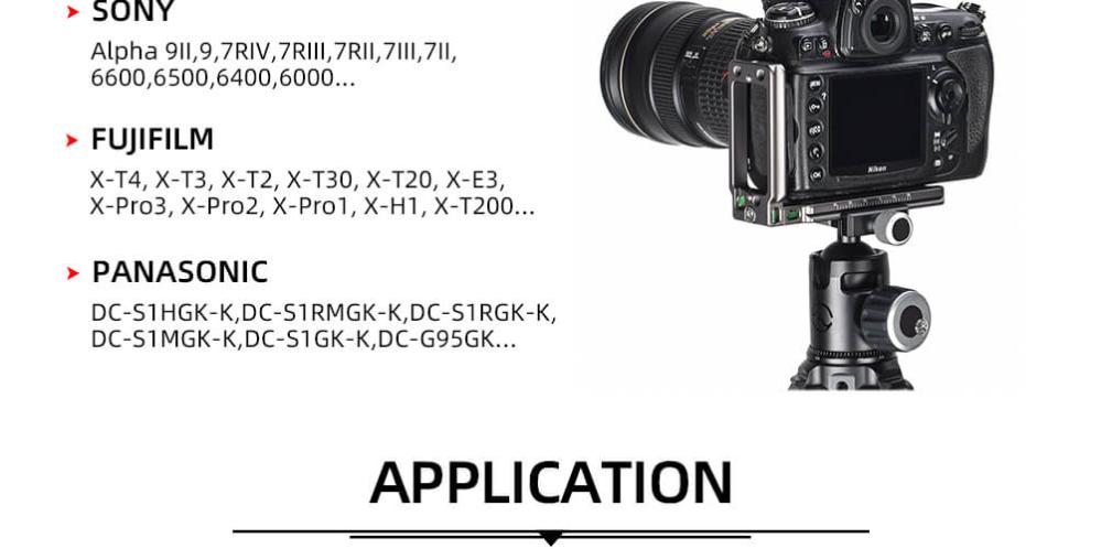 Sunwayfoto Sunwayfoto l-bracket universal for systemkameraer Arca Swiss qd-hål