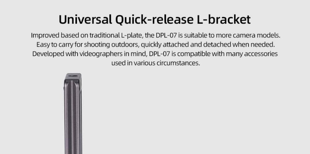 Sunwayfoto Sunwayfoto l-bracket universal for systemkameraer Arca Swiss qd-hål