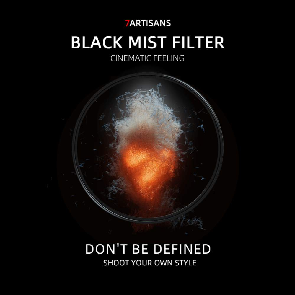 7Artisans 7Artisans Black Mist 1/4 Filter optisk glass AGC